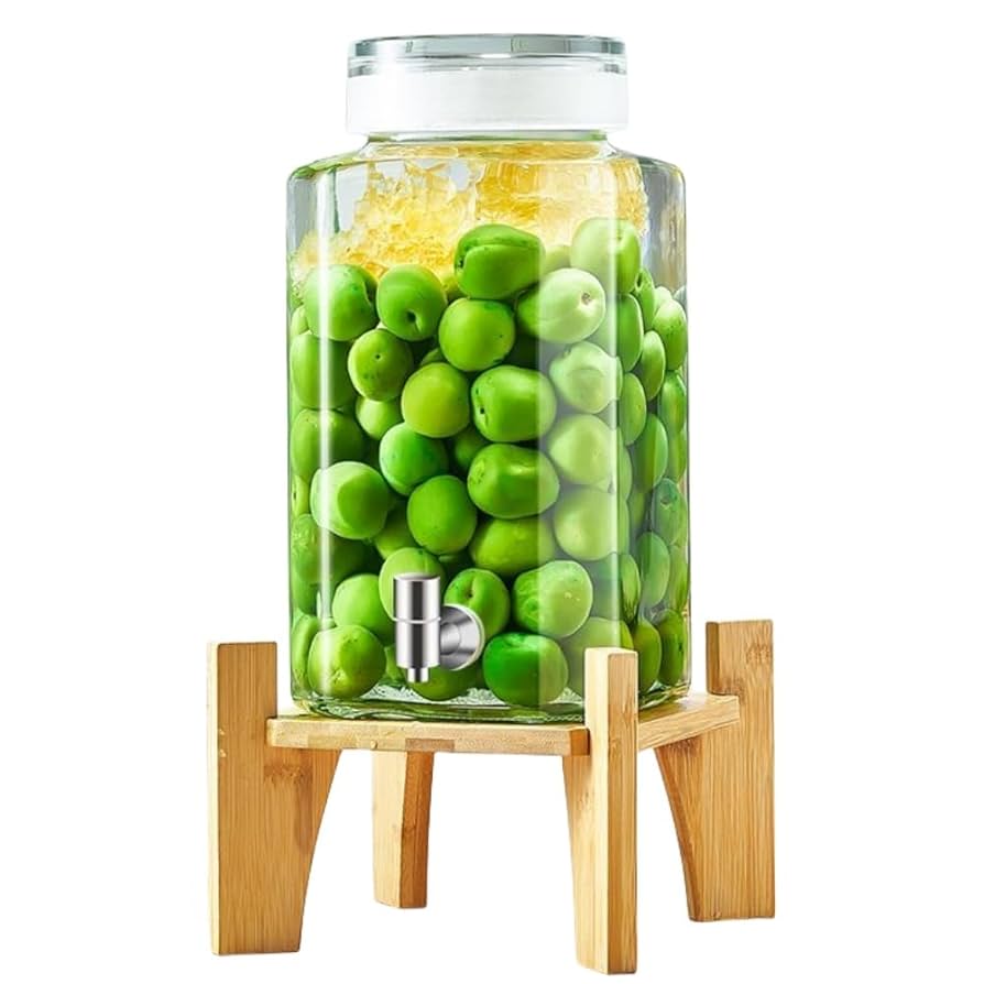 cocobel押しフルーツドーム 容器 Amazon | Jivccof 梅酒ガラス容器 果実酒ポット ドリンク